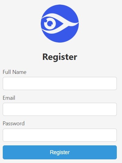 HTML to Img Registration Screen